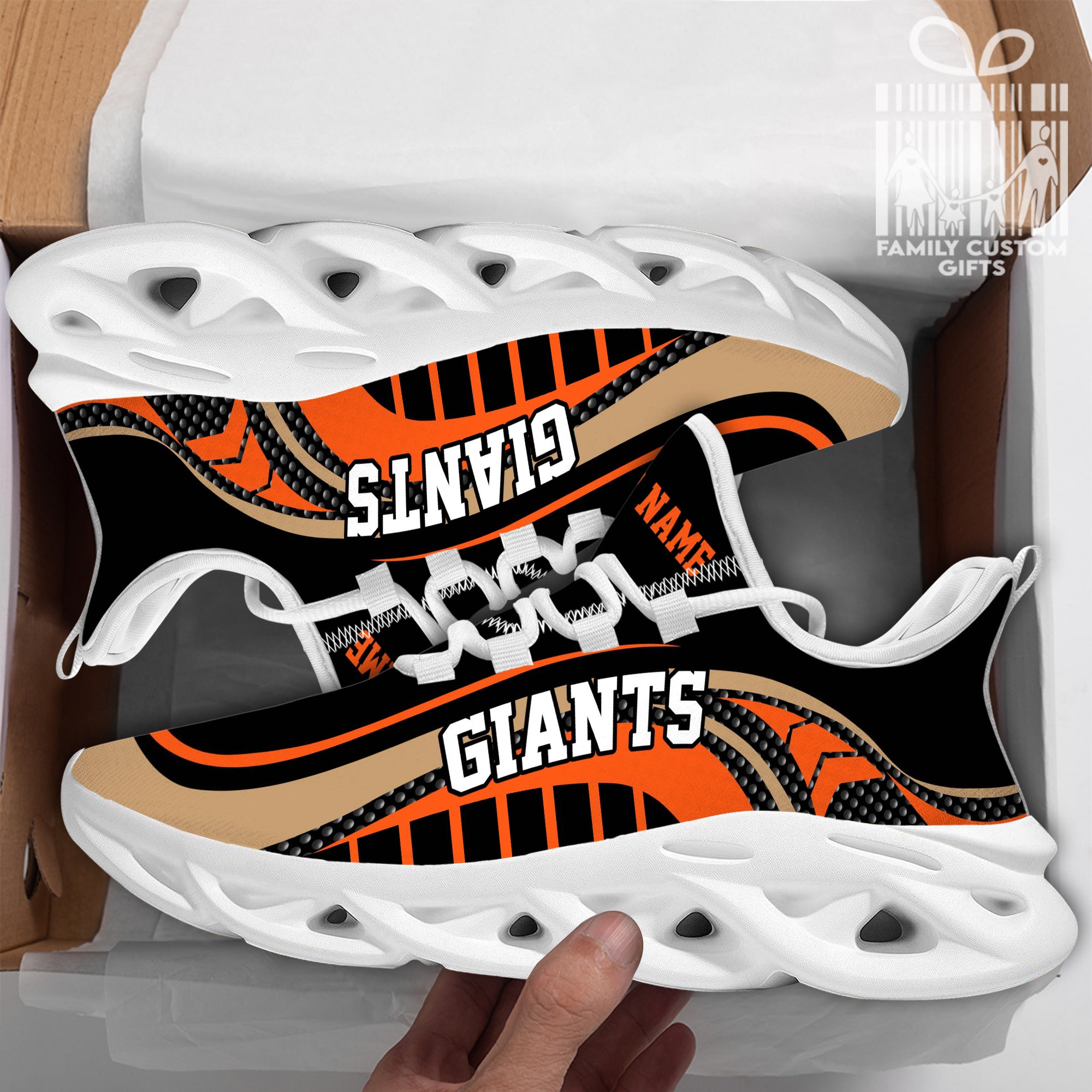 San Francisco Giants Custom Baseball Personalisierte Max Soul Sneakers Laufsportschuhe