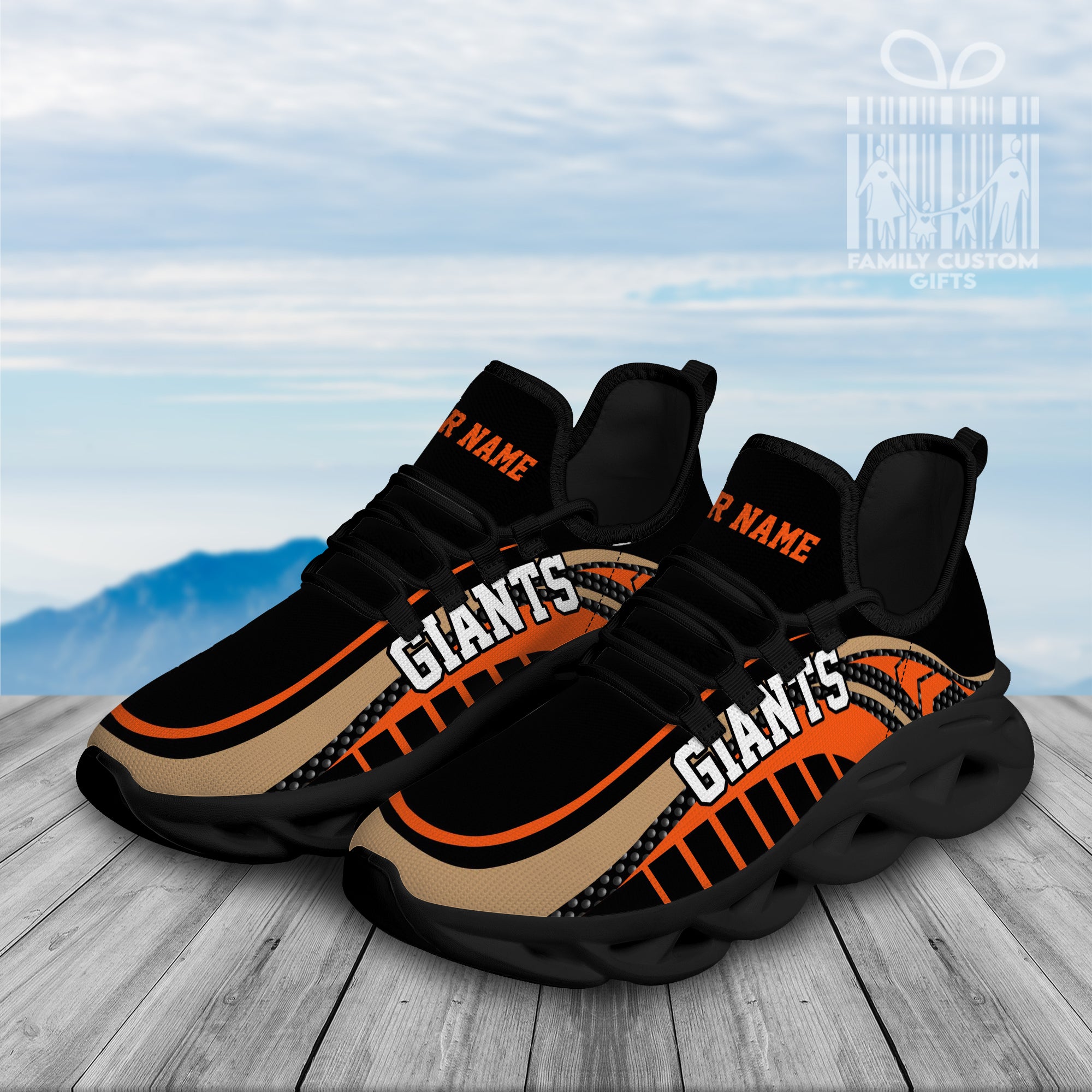 San Francisco Giants Custom Baseball Personalisierte Max Soul Sneakers Laufsportschuhe