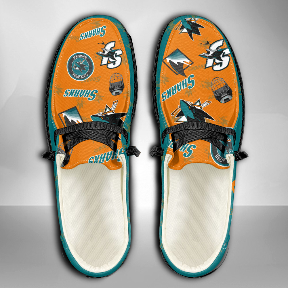 San Jose Sharks personalisierte H-D-Sportschuhe – individuelles Namensdesign