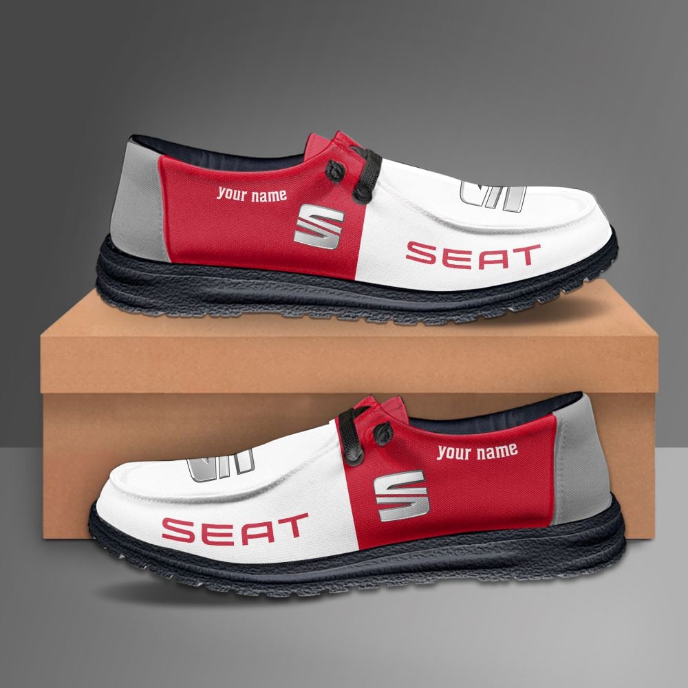 SEAT personalisierte Hey Dude Sportschuhe – individuelles Namensdesign, perfektes Geschenk für Fans