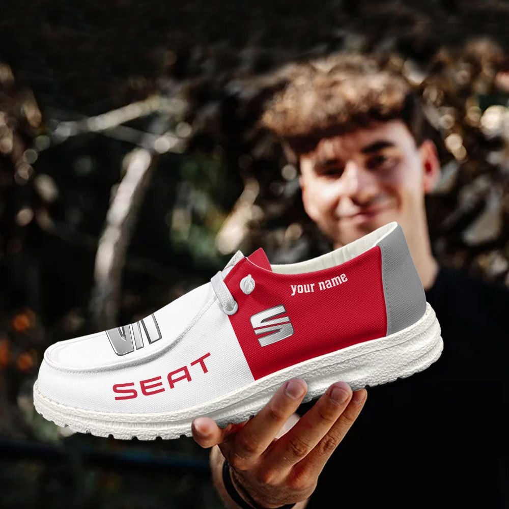 SEAT personalisierte Hey Dude Sportschuhe – individuelles Namensdesign, perfektes Geschenk für Fans