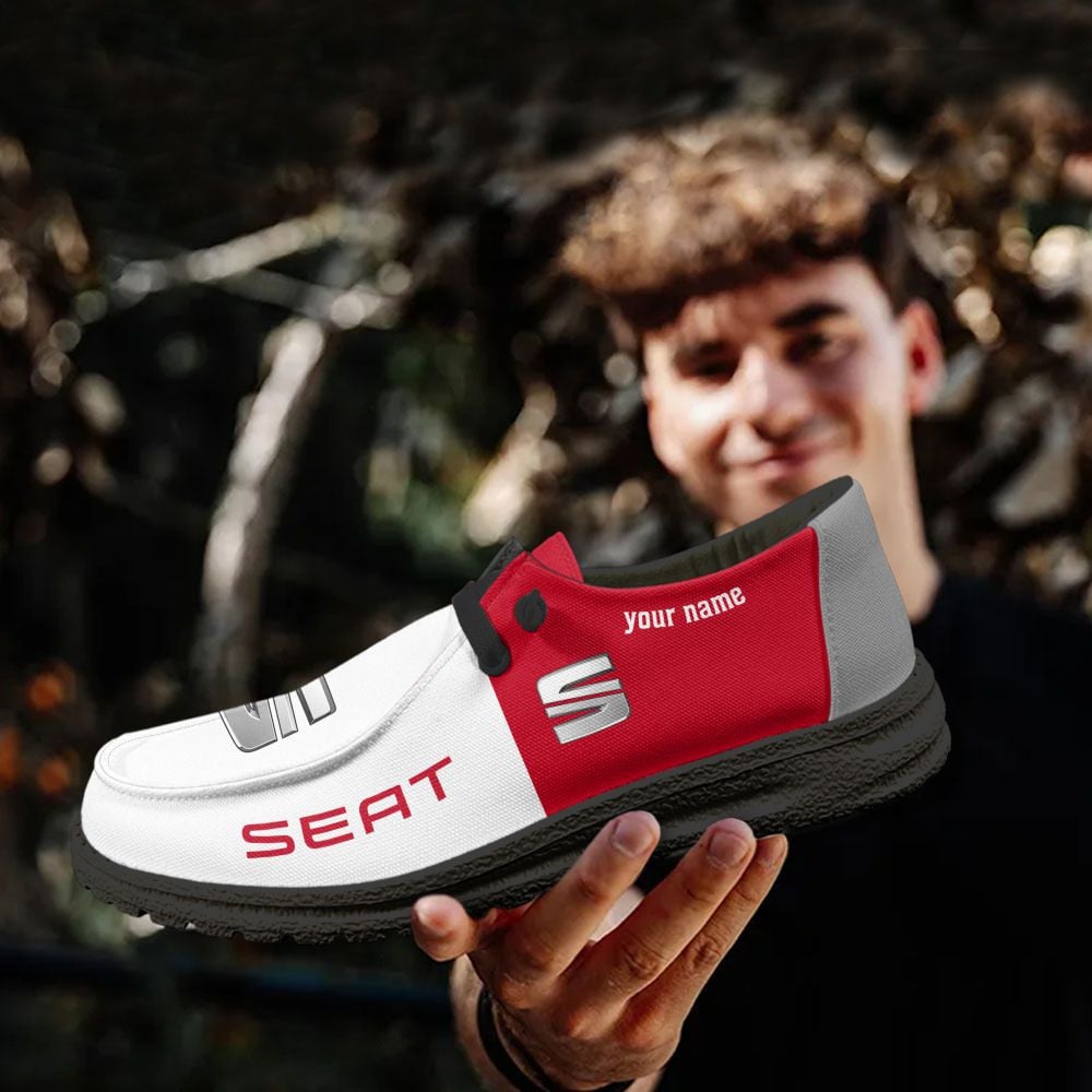 SEAT personalisierte Hey Dude Sportschuhe – individuelles Namensdesign, perfektes Geschenk für Fans