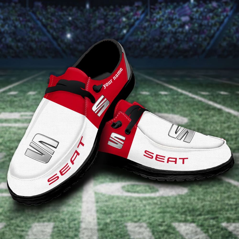 SEAT personalisierte Hey Dude Sportschuhe – individuelles Namensdesign, perfektes Geschenk für Fans