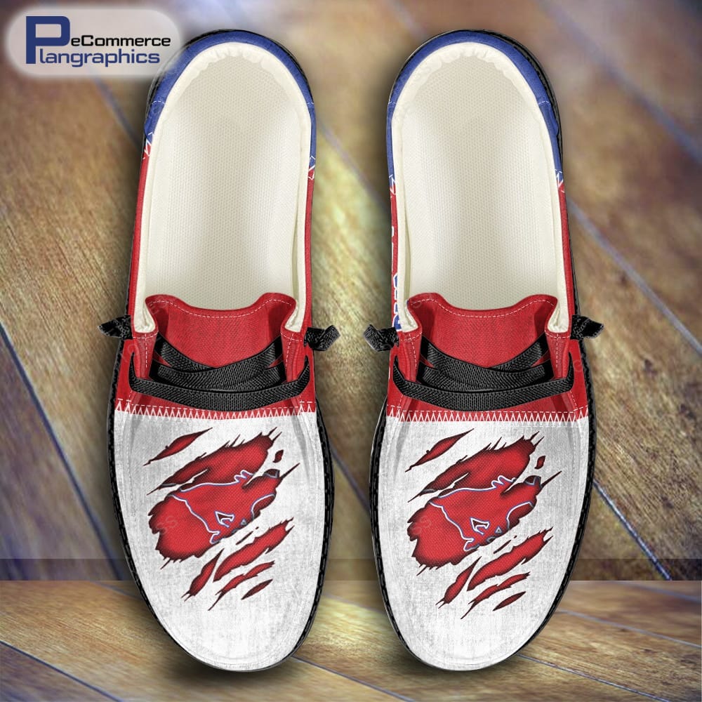 SMU Mustangs Custom Name H-D Schuhe
