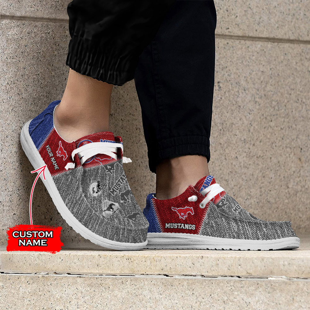 SMU Mustangs H-D Shoes Wally Herren-Slipper zum Schnüren für Männer und Frauen