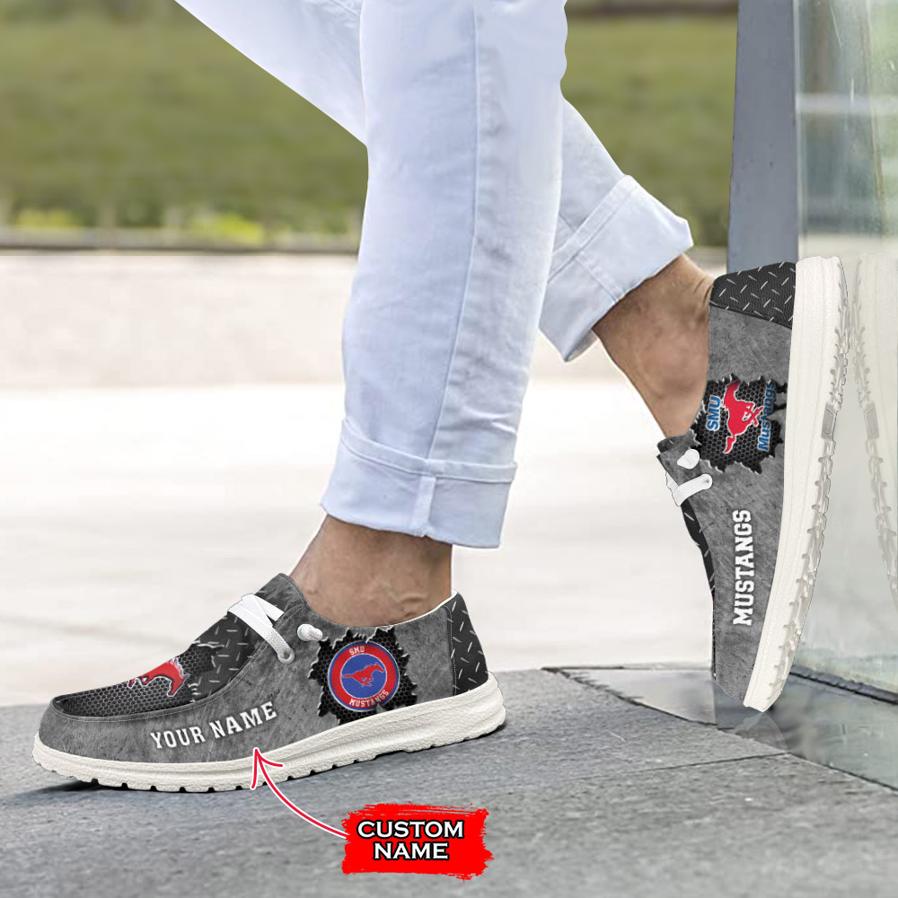 SMU Mustangs H-D Shoes Wally Herren-Slipper zum Schnüren für Männer und Frauen
