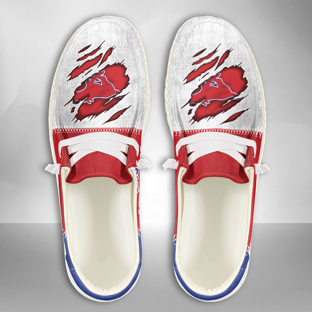 SMU Mustangs H-D Shoes Wally Herren-Slipper zum Schnüren für Männer und Frauen