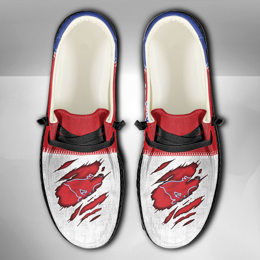 SMU Mustangs H-D Shoes Wally Herren-Slipper zum Schnüren für Männer und Frauen