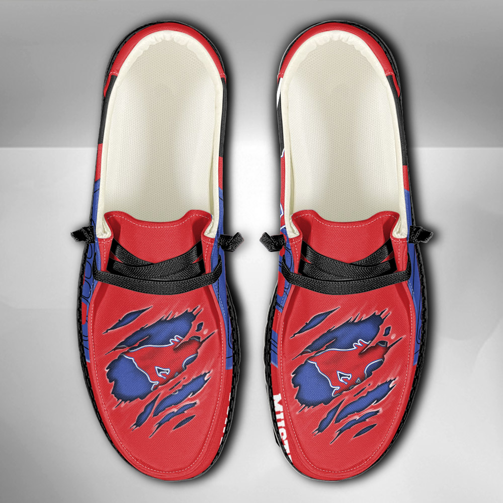 SMU Mustangs H-D Shoes Wally Herren-Slipper zum Schnüren für Männer und Frauen