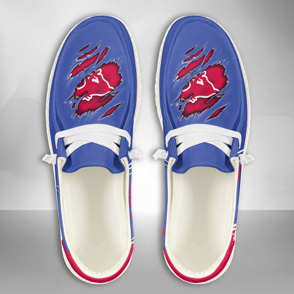 SMU Mustangs H-D Shoes Wally Herren-Slipper zum Schnüren für Männer und Frauen