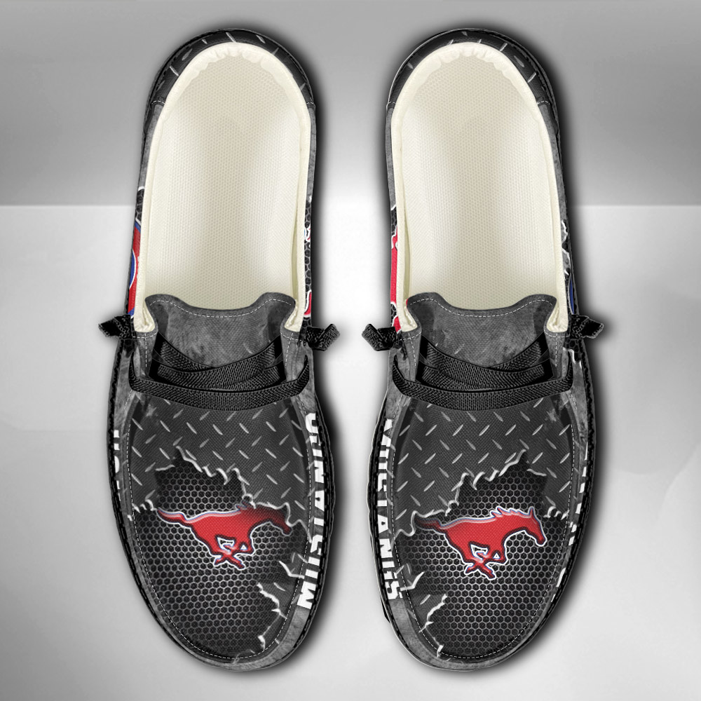 SMU Mustangs H-D Shoes Wally Herren-Slipper zum Schnüren für Männer und Frauen