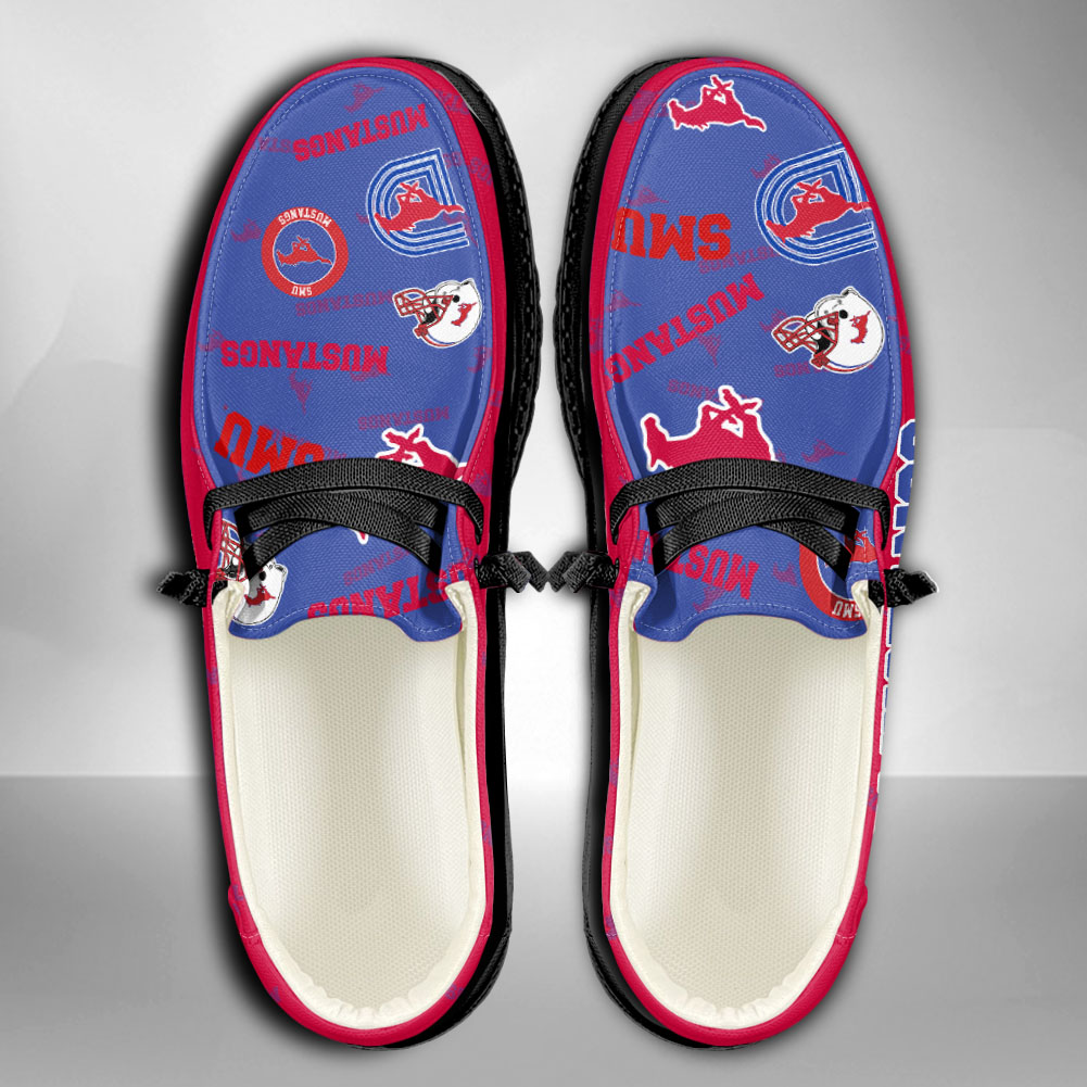 SMU Mustangs H-D Shoes Wally Herren-Slipper zum Schnüren für Männer und Frauen