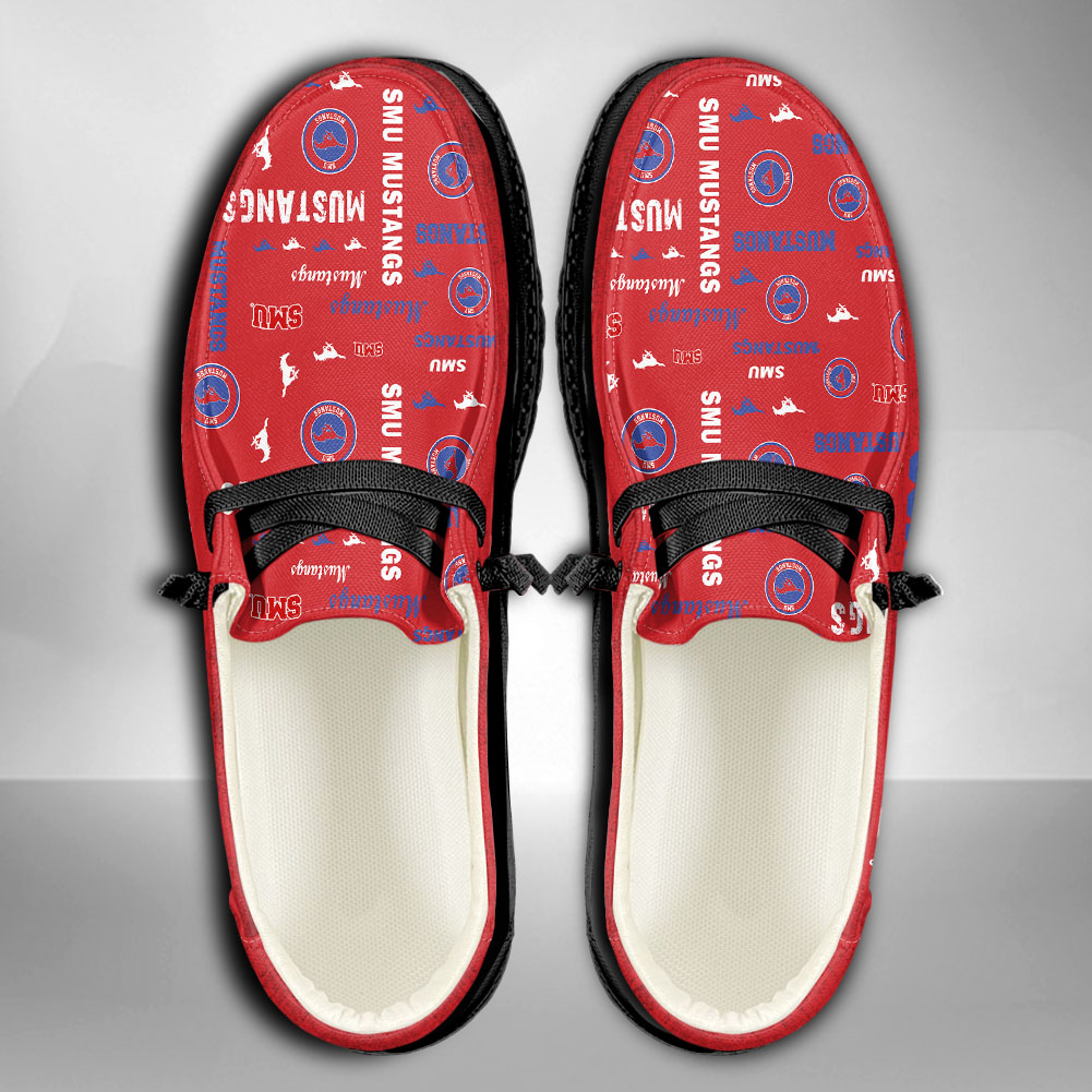 SMU Mustangs H-D Shoes Wally Herren-Slipper zum Schnüren für Männer und Frauen
