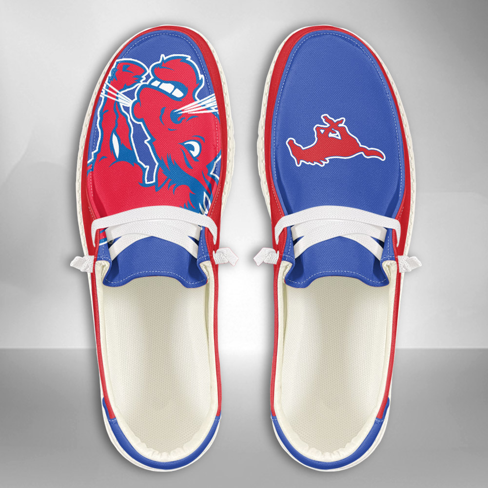 SMU Mustangs H-D Shoes Wally Herren-Slipper zum Schnüren für Männer und Frauen