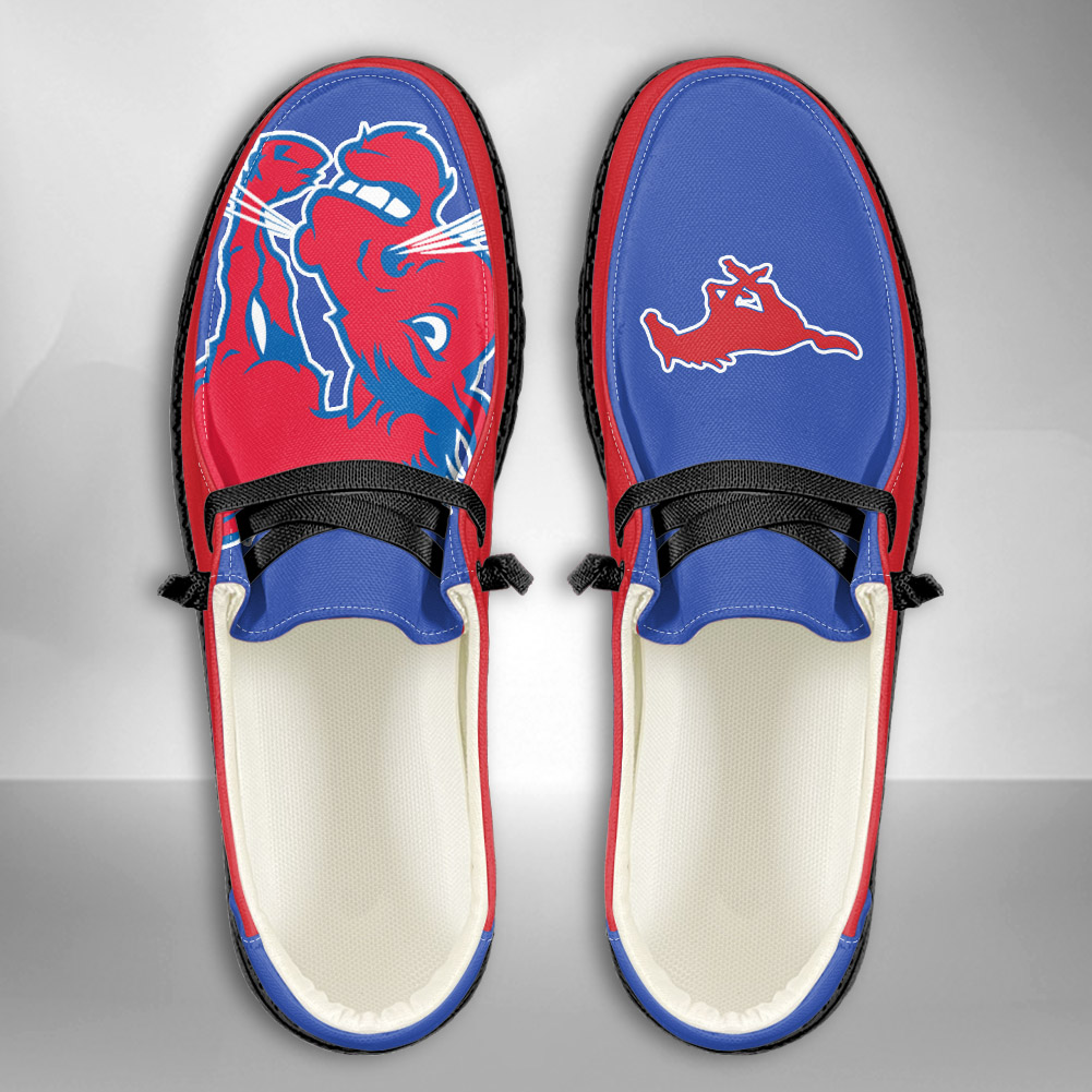 SMU Mustangs H-D Shoes Wally Herren-Slipper zum Schnüren für Männer und Frauen