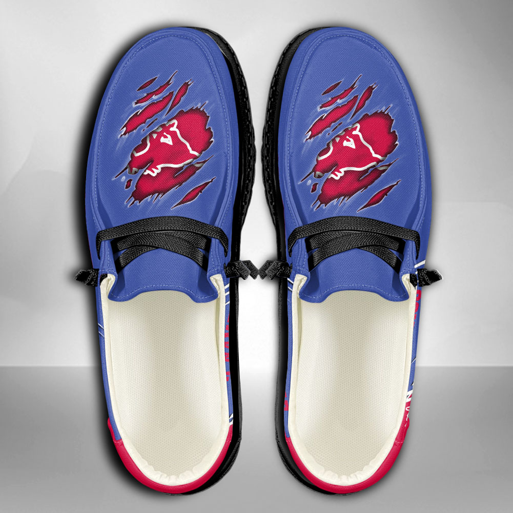 SMU Mustangs H-D Shoes Wally Herren-Slipper zum Schnüren für Männer und Frauen