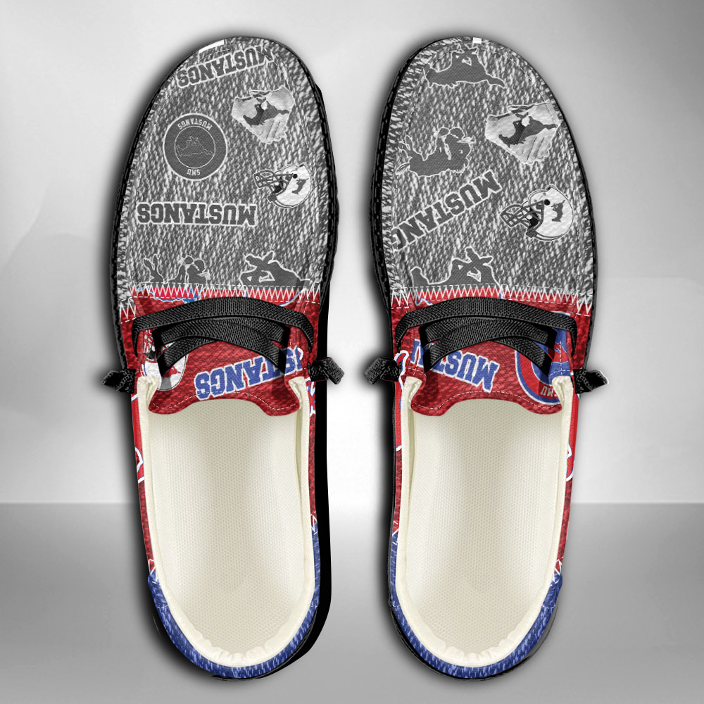 SMU Mustangs H-D Shoes Wally Herren-Slipper zum Schnüren für Männer und Frauen