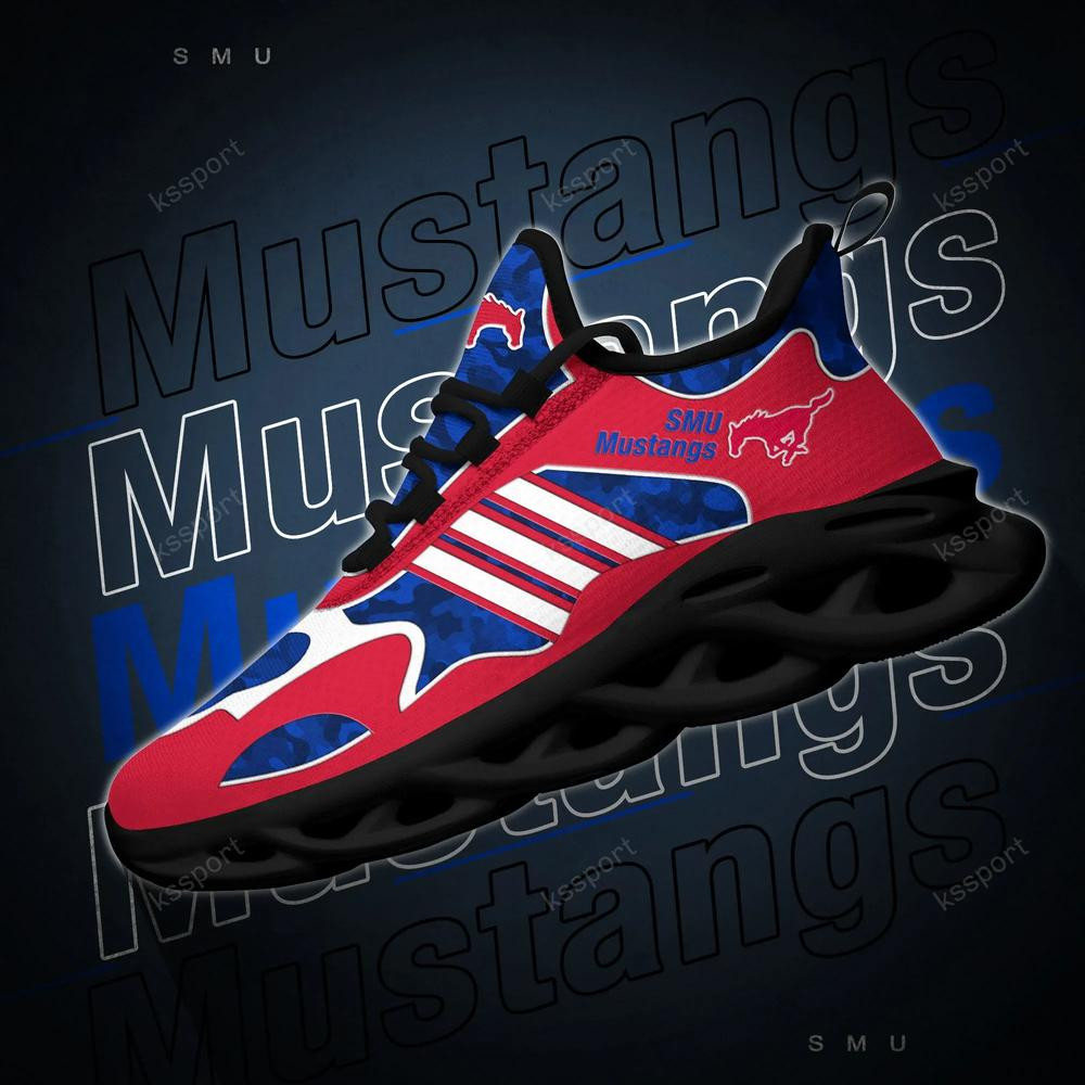 SMU Mustangs Max Soul Clunky, Camo Running Sneakers für Fans aller Zeiten