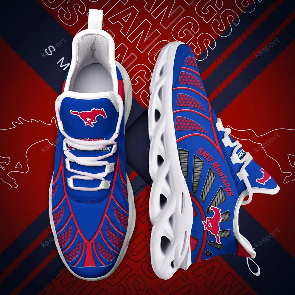 SMU Mustangs Max Soul Clunky, schwarz-weiße Laufschuhe