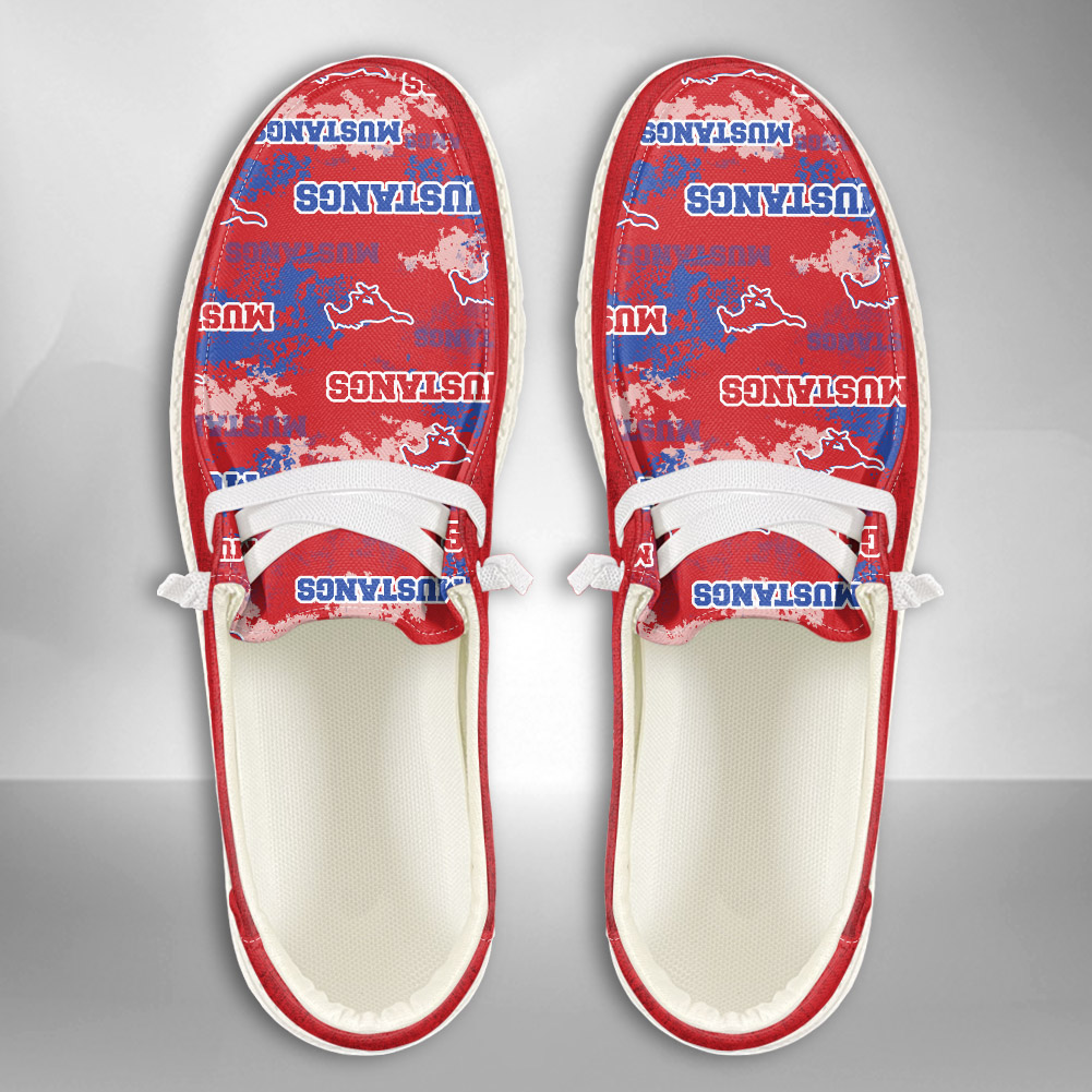 SMU Mustangs personalisierte H-D-Sportschuhe – individuelles Namensdesign