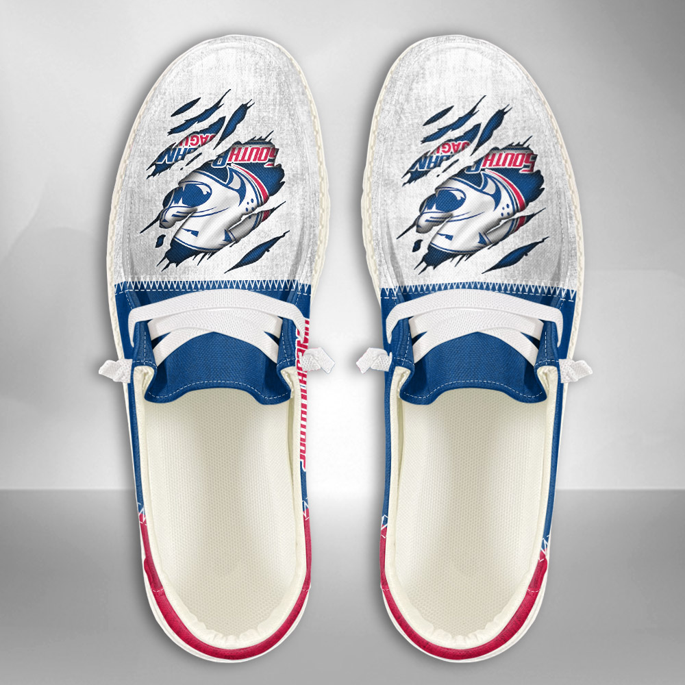 South Alabama Jaguars H-D Shoes Wally Herren-Schnürhalbschuhe für Damen und Herren