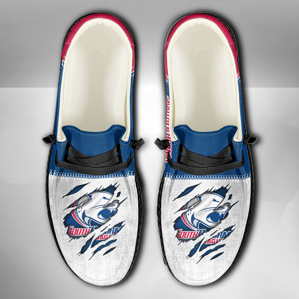 South Alabama Jaguars H-D Shoes Wally Herren-Schnürhalbschuhe für Damen und Herren