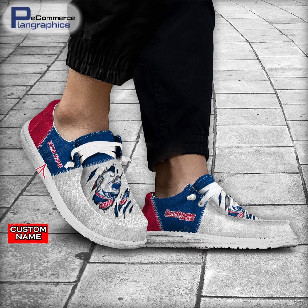 South Alabama Jaguars individuelle Namens-H-D-Schuhe
