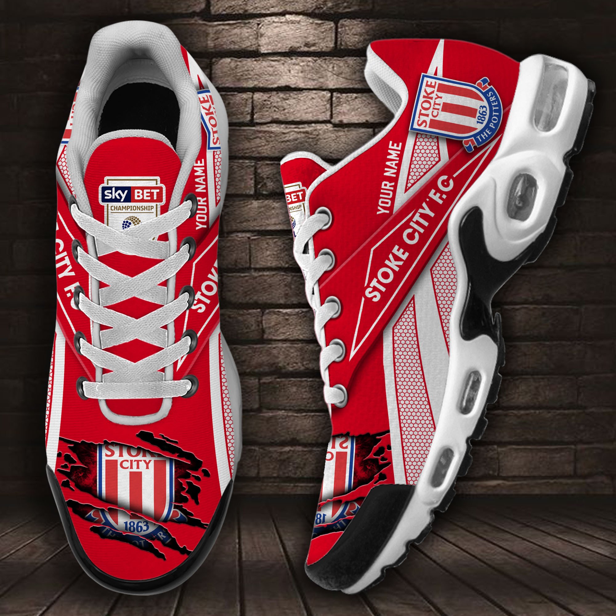 Stoke City F.C TN Schuhe Turnschuhe für Männer und Frauen