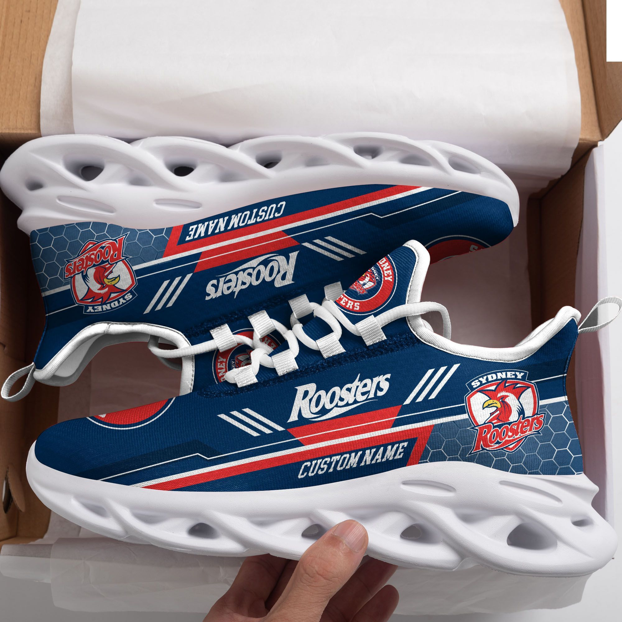 Sydney Roosters personalisierte Max Soul Sneakers Schuhe