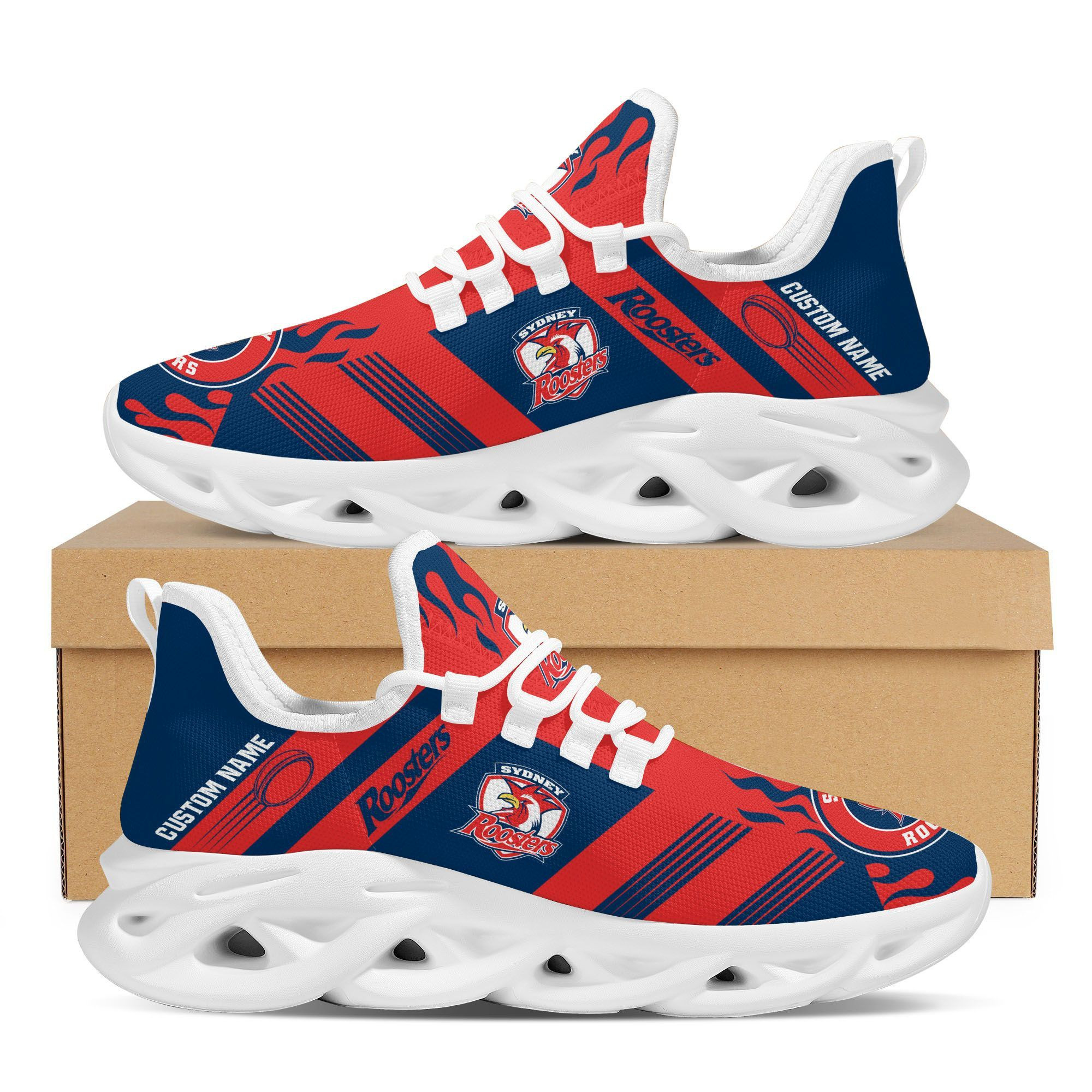 Sydney Roosters personalisierte Max Soul Sneakers Schuhe