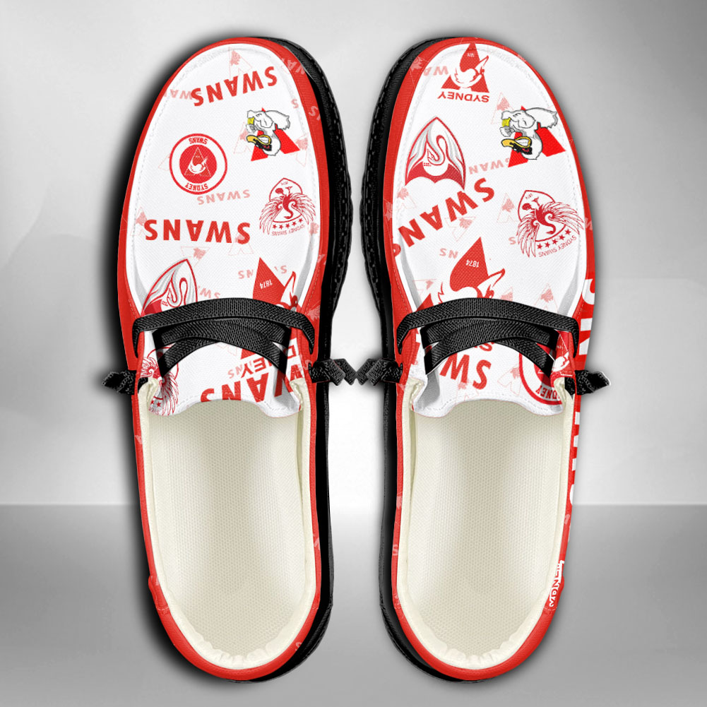 Sydney Swans personalisierte H-D-Sportschuhe – individuelles Namensdesign