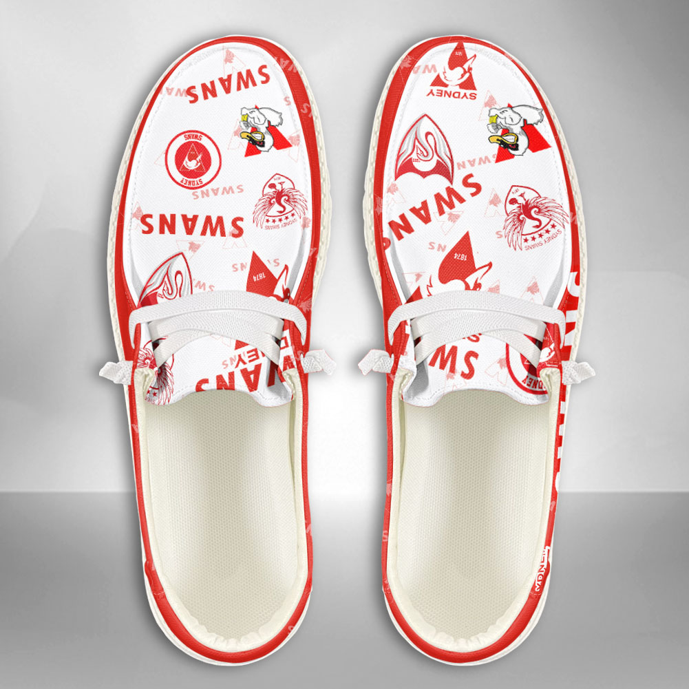Sydney Swans personalisierte H-D-Sportschuhe – individuelles Namensdesign