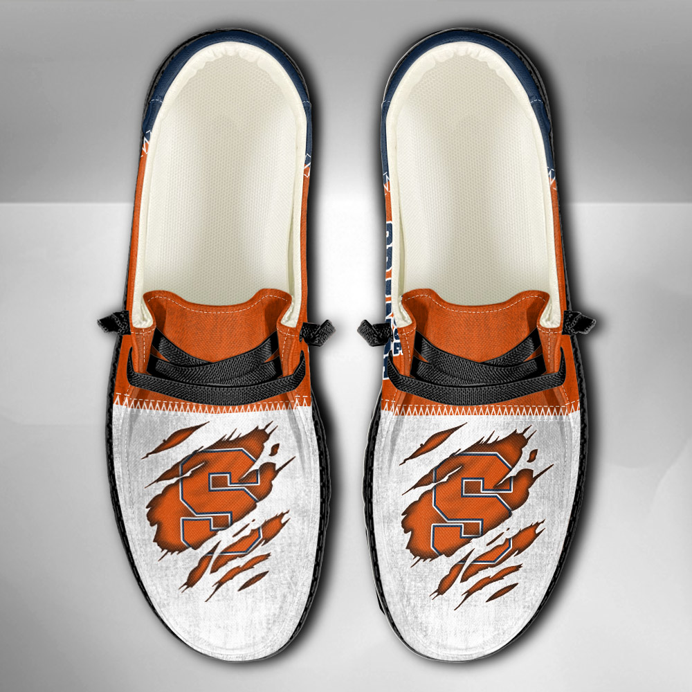Syracuse Orange H-D Shoes Wally Herren-Schnür-Loafer für Männer und Frauen