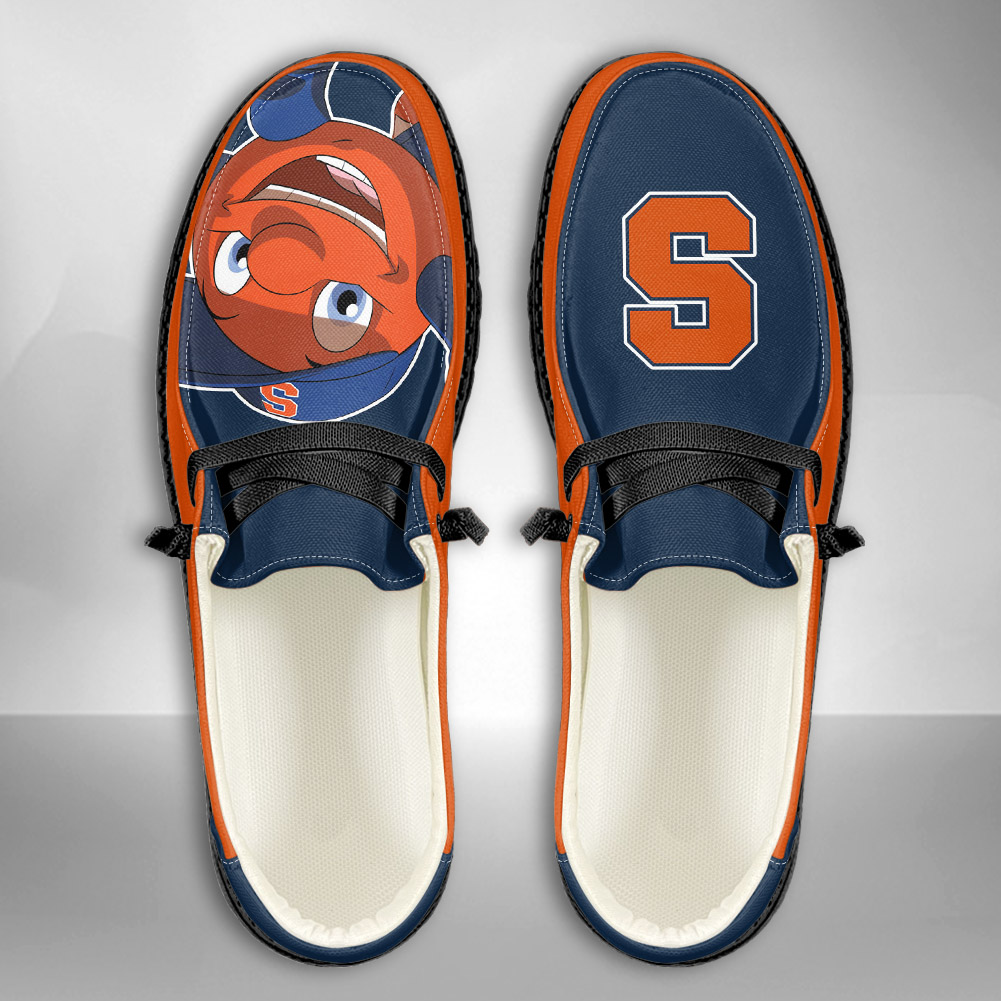 Syracuse Orange H-D Shoes Wally Herren-Schnür-Loafer für Männer und Frauen