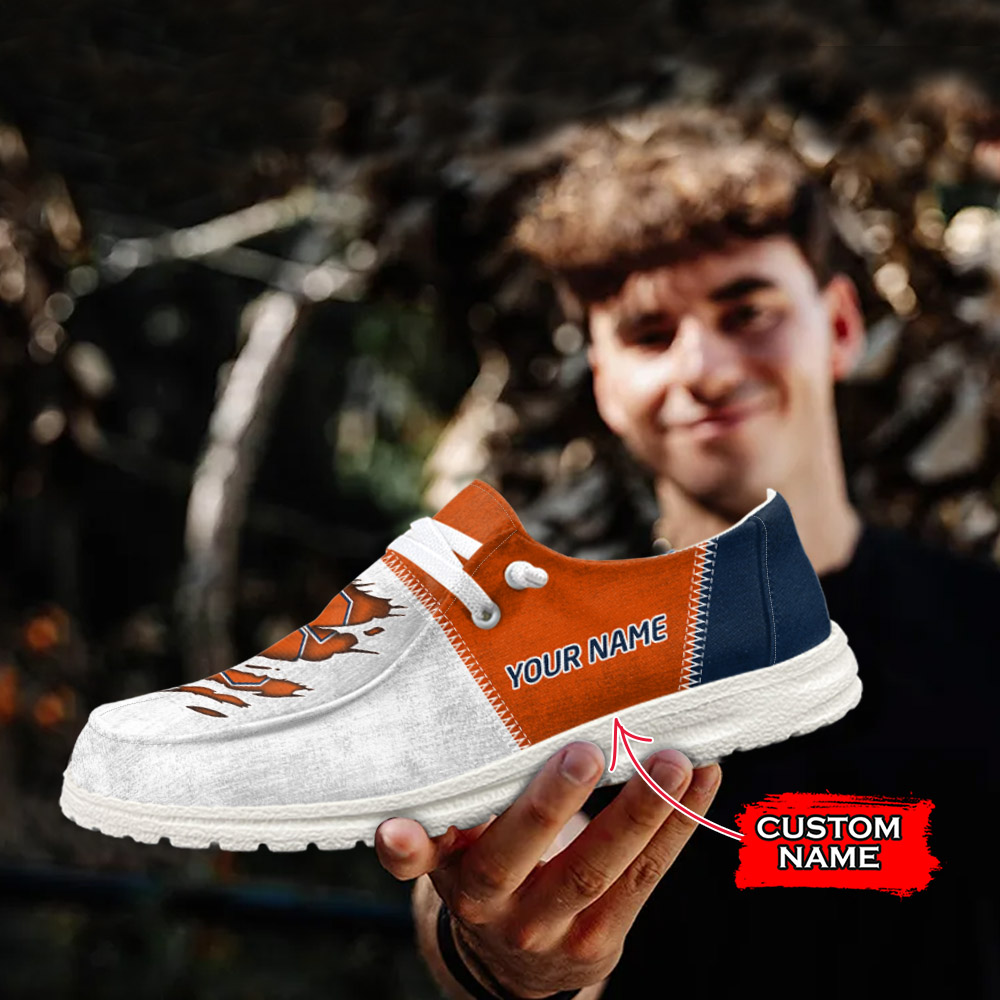 Syracuse Orange H-D Shoes Wally Herren-Schnür-Loafer für Männer und Frauen