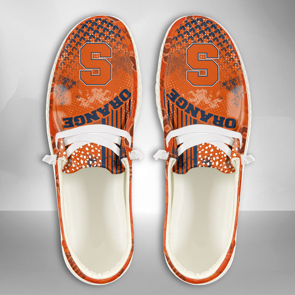Syracuse Orange H-D Shoes Wally Herren-Schnür-Loafer für Männer und Frauen