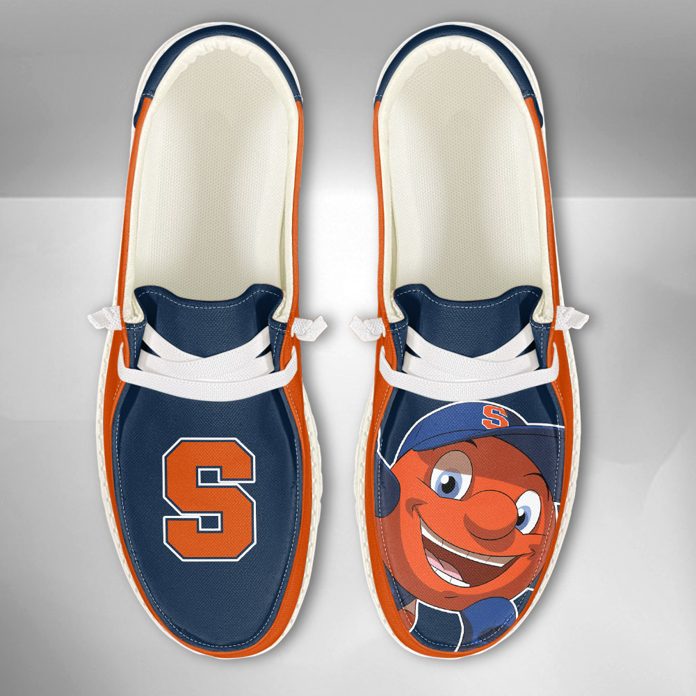 Syracuse Orange H-D Shoes Wally Herren-Schnür-Loafer für Männer und Frauen
