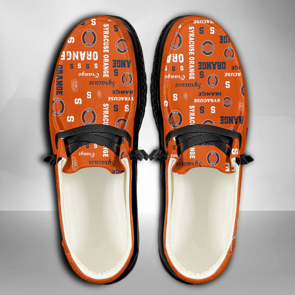 Syracuse Orange H-D Shoes Wally Herren-Schnür-Loafer für Männer und Frauen