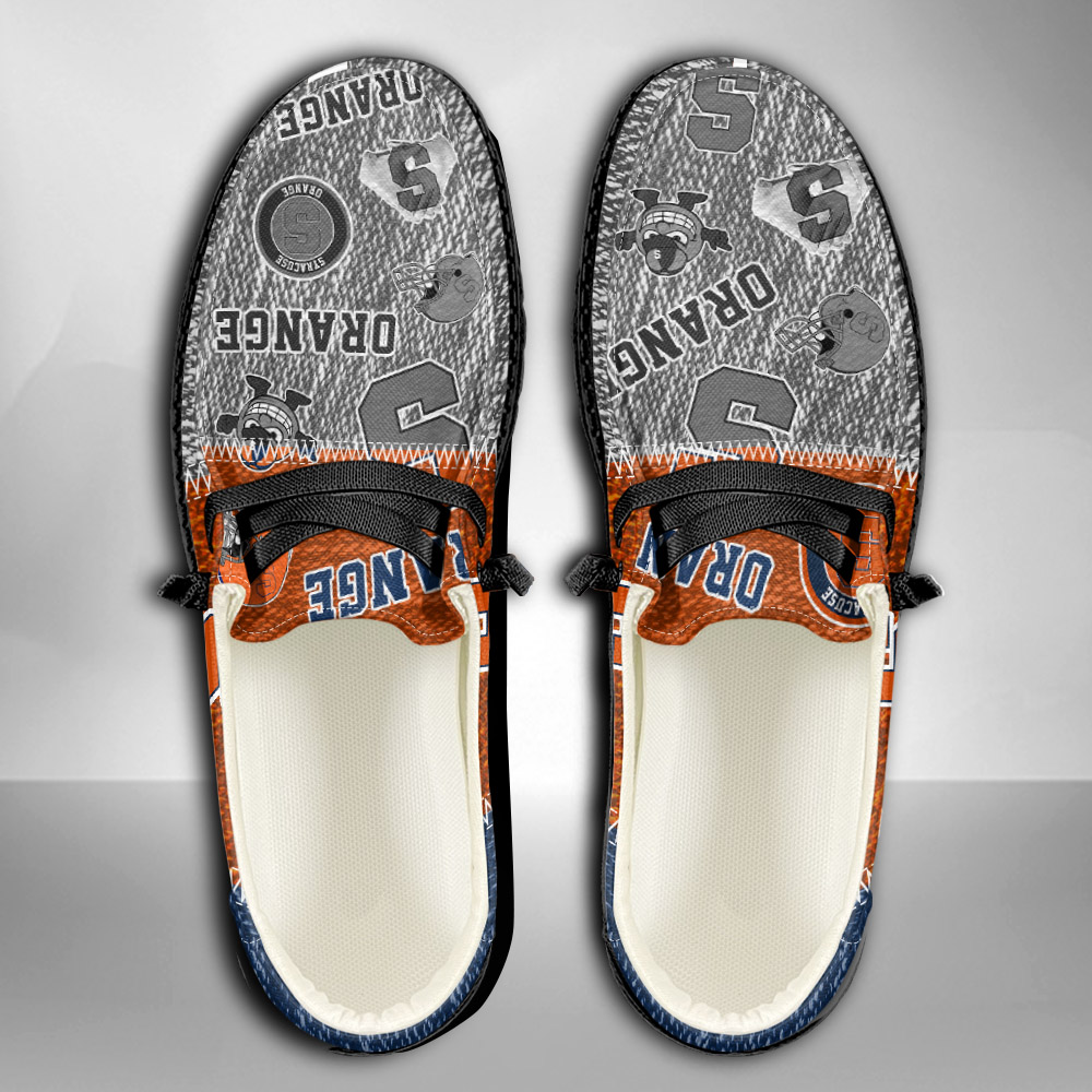 Syracuse Orange H-D Shoes Wally Herren-Schnür-Loafer für Männer und Frauen