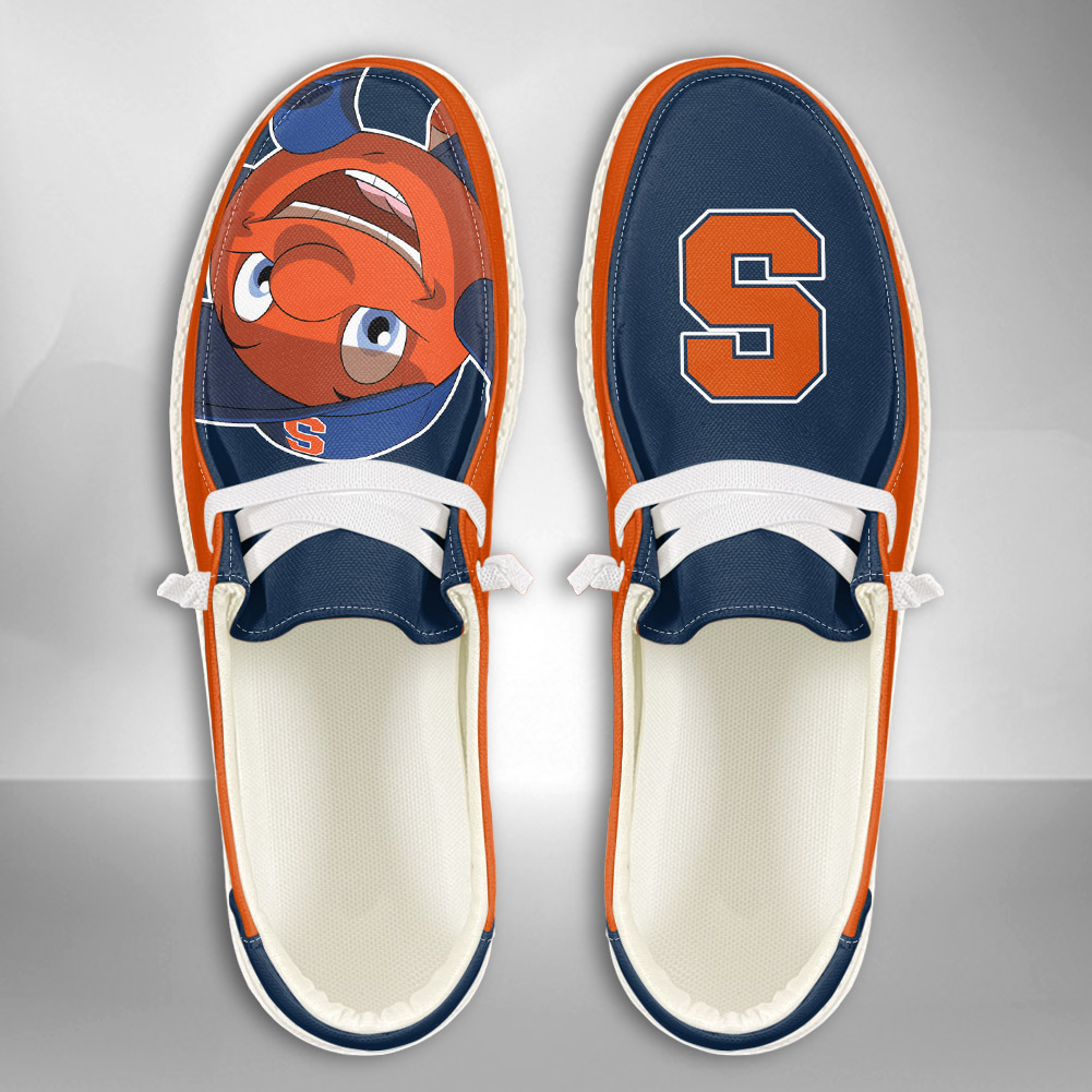 Syracuse Orange H-D Shoes Wally Herren-Schnür-Loafer für Männer und Frauen