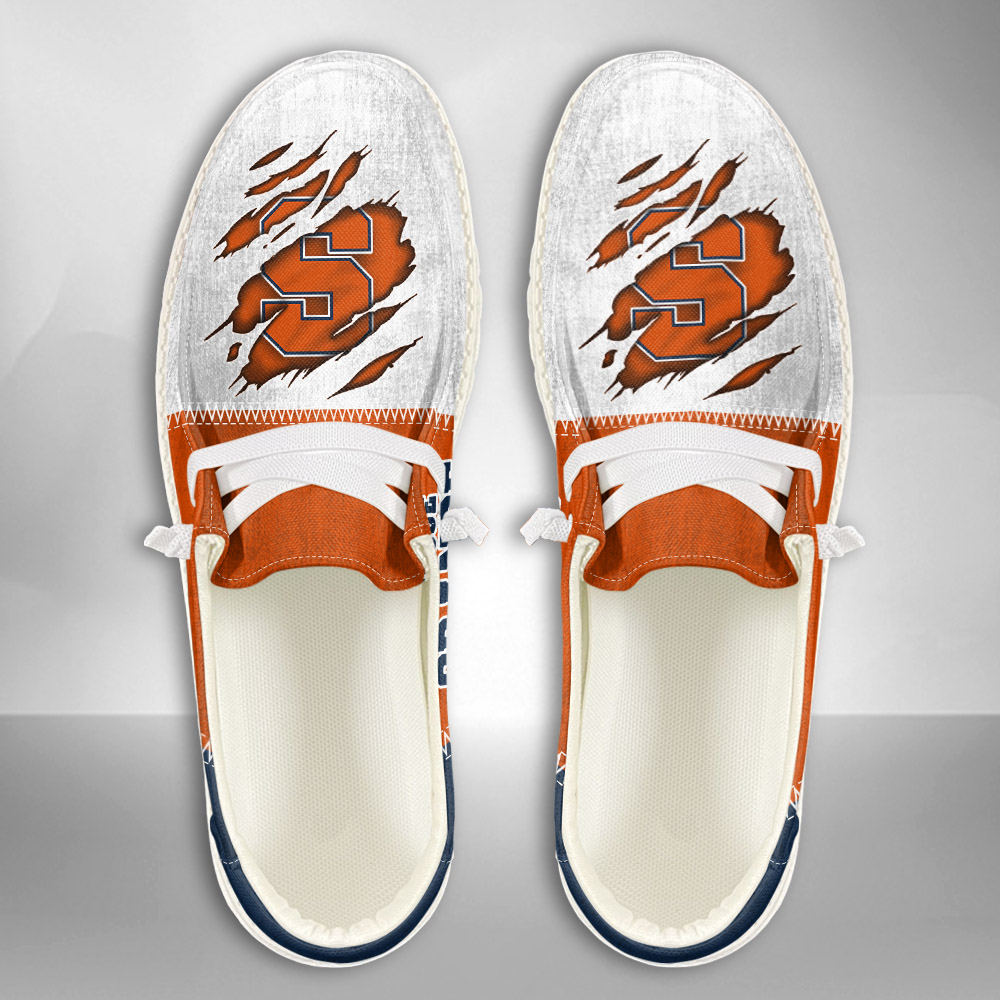 Syracuse Orange H-D Shoes Wally Herren-Schnür-Loafer für Männer und Frauen