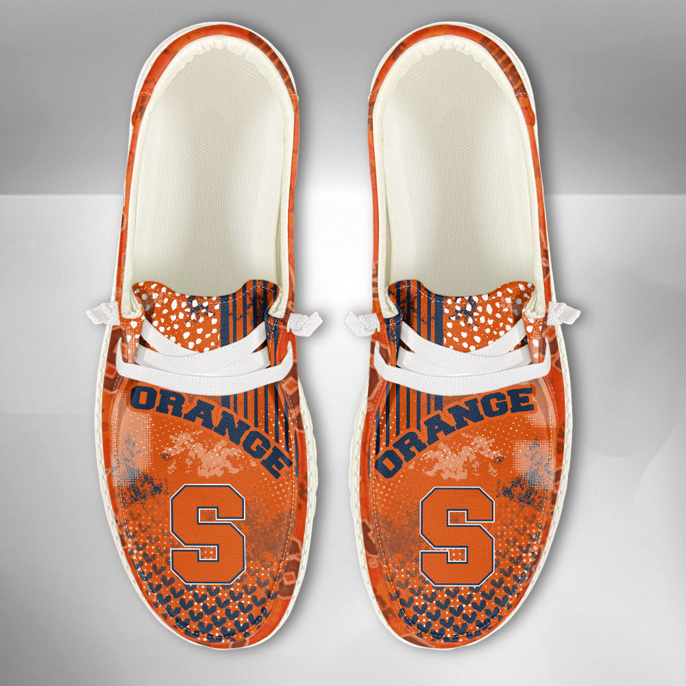 Syracuse Orange H-D Shoes Wally Herren-Schnür-Loafer für Männer und Frauen