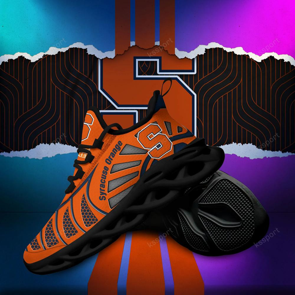 Syracuse Orange Max Soul Clunky, schwarz-weiße Laufschuhe