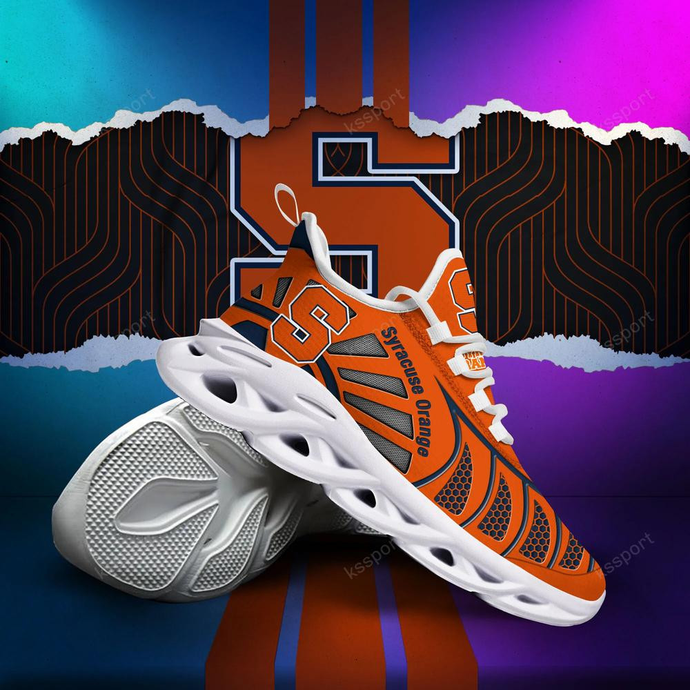 Syracuse Orange Max Soul Clunky, schwarz-weiße Laufschuhe