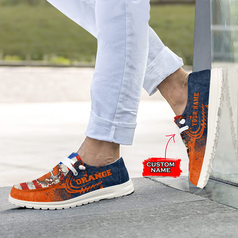 Syracuse Orange personalisierte H-D Sportschuhe – individuelles Namensdesign