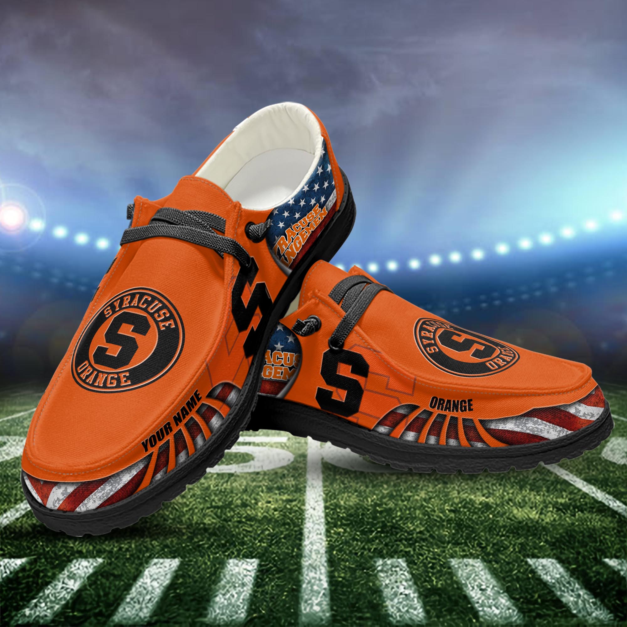 Syracuse Orange personalisierte H-D Sportschuhe – individuelles Namensdesign