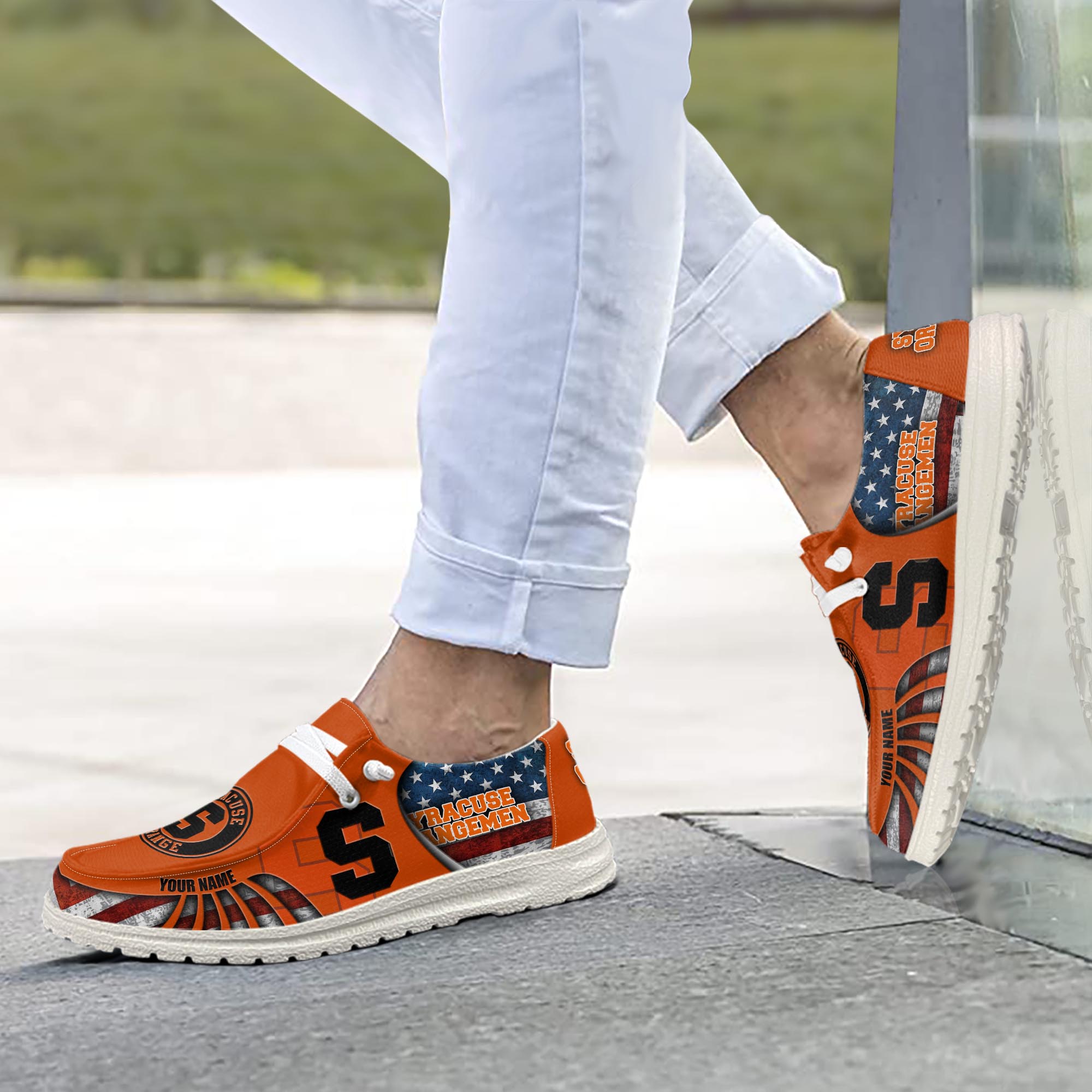 Syracuse Orange personalisierte H-D Sportschuhe – individuelles Namensdesign
