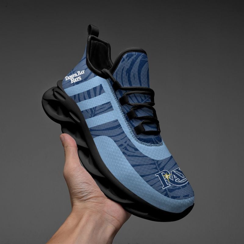 Tampa Bay Rays Blatt- und Streifenmuster MAX SHOES für Herren und Damen NLA61259