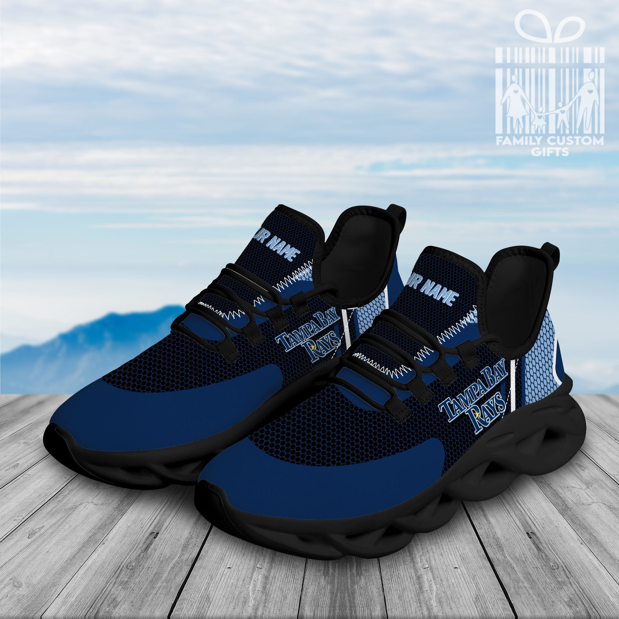 Tampa Bay Rays Custom Baseball Personalisierte Max Soul Sneakers Laufsportschuhe für Männer Frauen