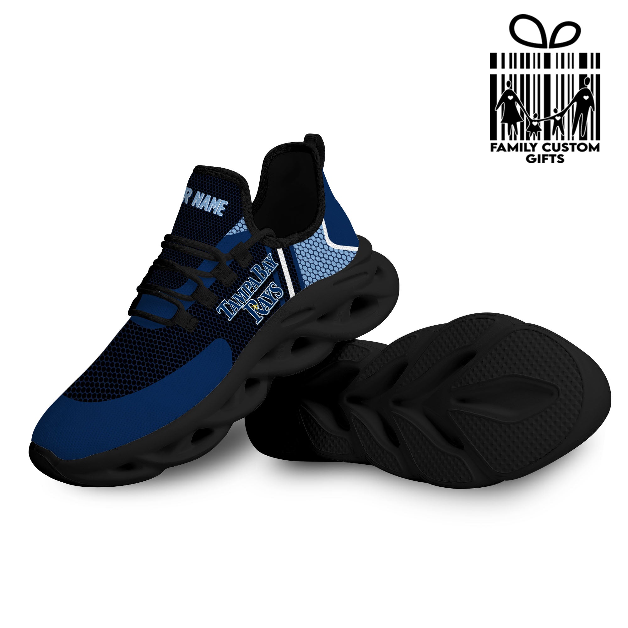 Tampa Bay Rays Custom Baseball Personalisierte Max Soul Sneakers Laufsportschuhe für Männer Frauen
